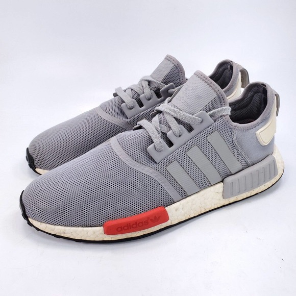 adidas | Shoes | Adidas Nmd R Athletic Running Training Shoe Mens Size 13  S7916 Gray White Red | Poshmark